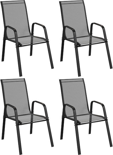 Black Chair 4 Pieces Black Chair 4 Pieces