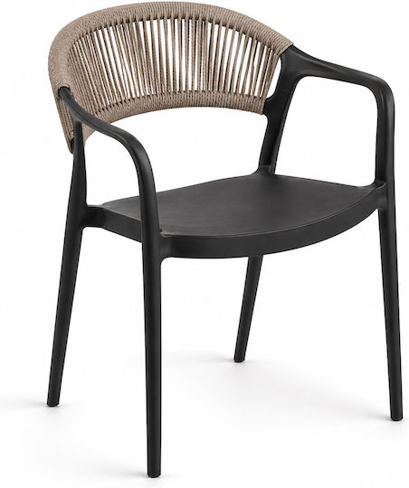 Καρέκλα Clelia Μπεζ 54x55.5x77εκ.