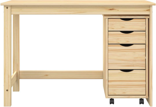 Бюро Moss от Масивно Дърво Кафяво 112x50x75см