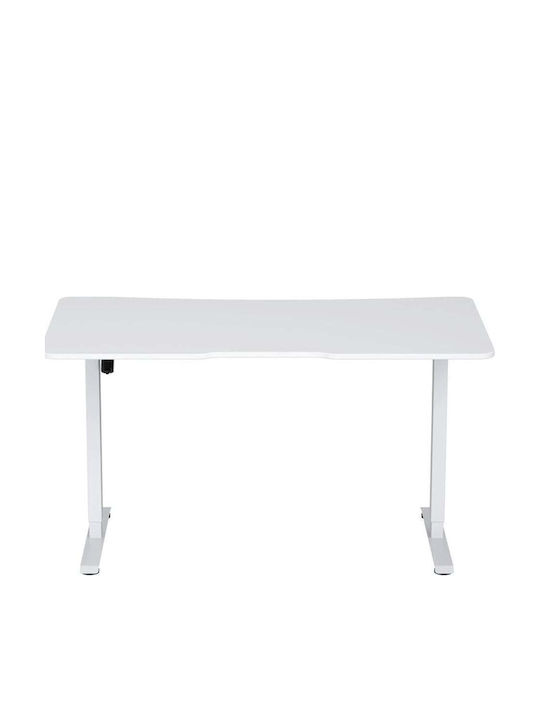 Anda Seat Ηλεκτρικό Γραφείο Xtreme-E White με Μεταλλικά Πόδια & Ρυθμιζόμενο Ύψος 140x75x71εκ.