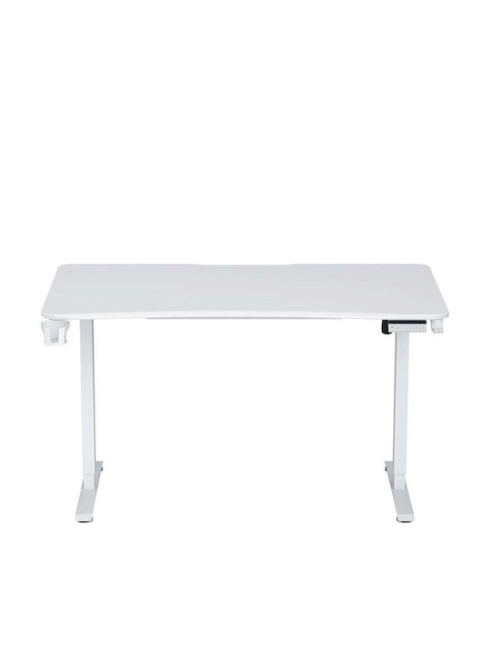 Anda Seat Ηλεκτρικό Γραφείο Xtreme-E White με Μεταλλικά Πόδια & Ρυθμιζόμενο Ύψος 140x75x71εκ.