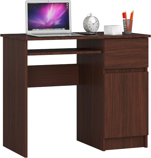 Birou de Calculatoare Piksel 90x50x77 cm Wenge Maro
