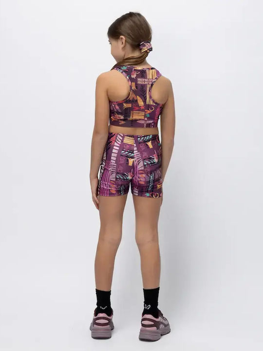Kids Short Leggings Pastel Purple
