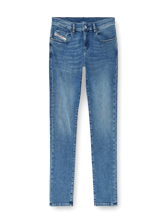2019 D-strukt Men's Jeans Pants Slim Fit Blue