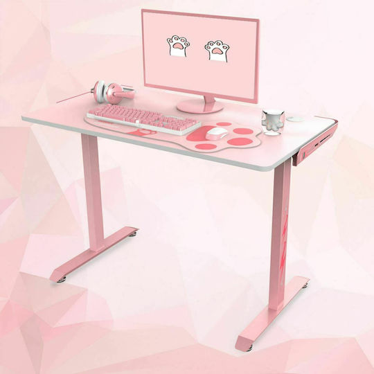 Γραφείο Gaming 1S 45 115x60x75.5εκ. Pink
