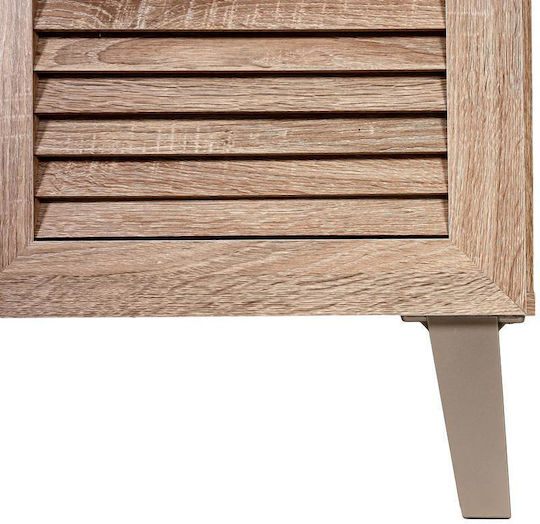 Holz Schuhschrank FP-01 mit 4 Regalen Beige L75xW36.8xH74.5cm