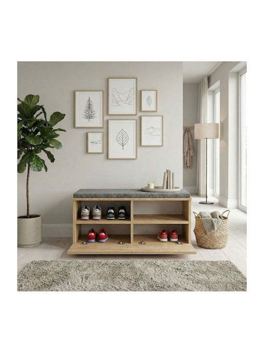 Holz Schuhschrank Twain 80x35x42cm