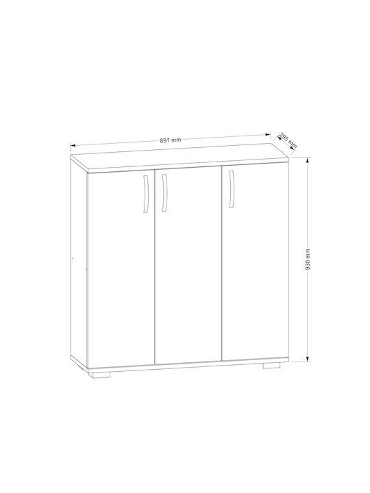 Organizatoare Pantofi Din Lemn Sinem Cu 5 Rafturi Nuc Alb L89xA29.5xÎ93cm