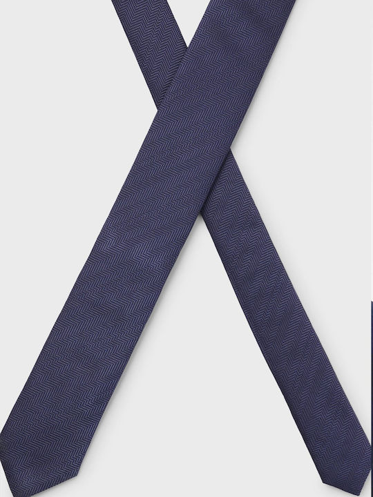 Hugo Hugo Ανδρική Krawatte Mit Seide Mit Druckmuster In Blau Farbe
