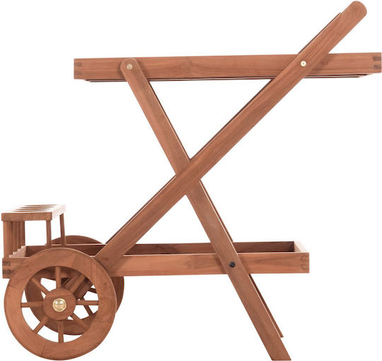 Wood Garden & Terrace Table Natural 86x56x80cm