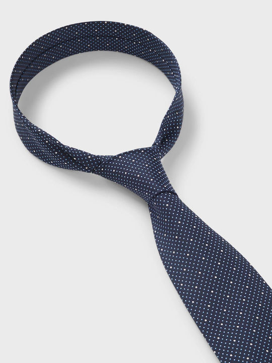 Boss Herren Krawatte Seide mit Mustern in Blau Farbe
