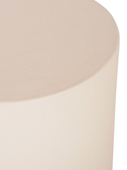 Plastic Auxiliary Garden Table for Small Outdoor Spaces Beige 40x40x43cm