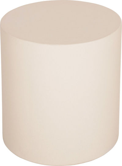 Plastic Auxiliary Garden Table for Small Outdoor Spaces Beige 40x40x43cm
