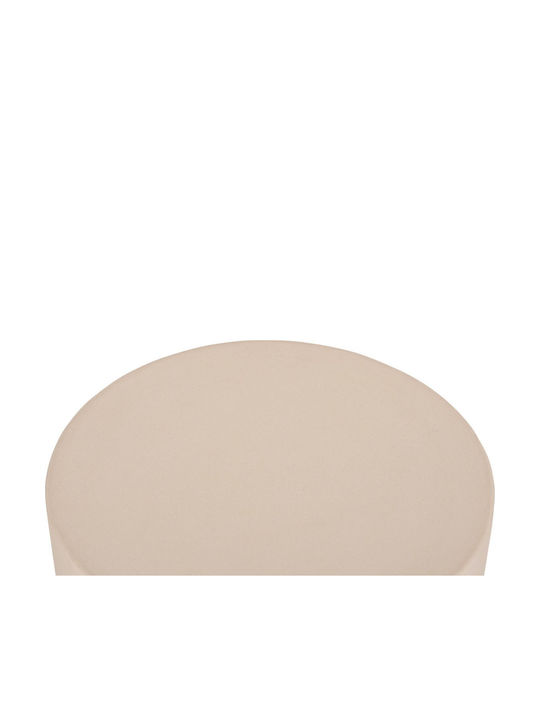 Plastic Auxiliary Garden Table for Small Outdoor Spaces Beige 40x40x43cm