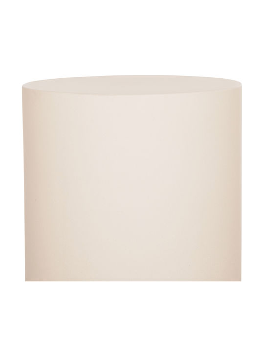 Auxiliary Table for Small Outdoor Spaces Made of Foldable Concrete Kyoko Beige 40x40x43cm