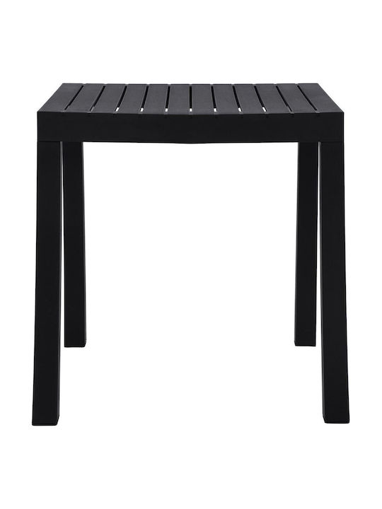 Metal Masa Bar pentru spații exterioare mici Dalton Negru 72x72x74buc