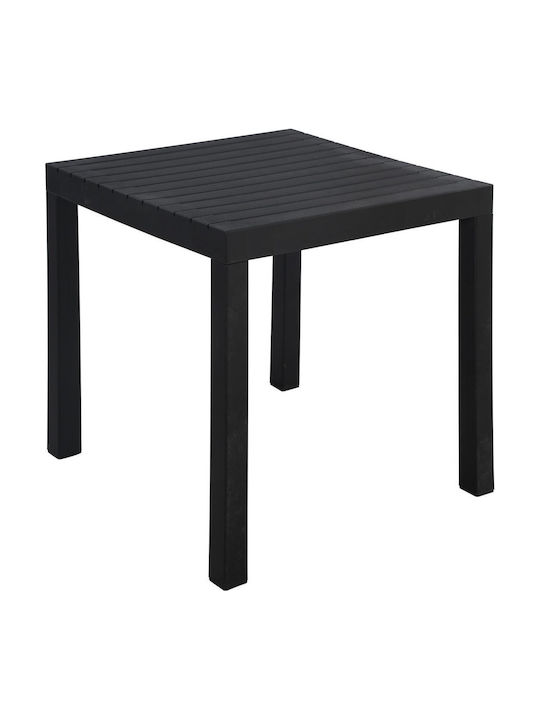 Metal Masa Bar pentru spații exterioare mici Dalton Negru 72x72x74buc