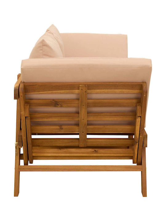 Bancă De Exterior Din Lemn Cu Perne 162x72x65cm