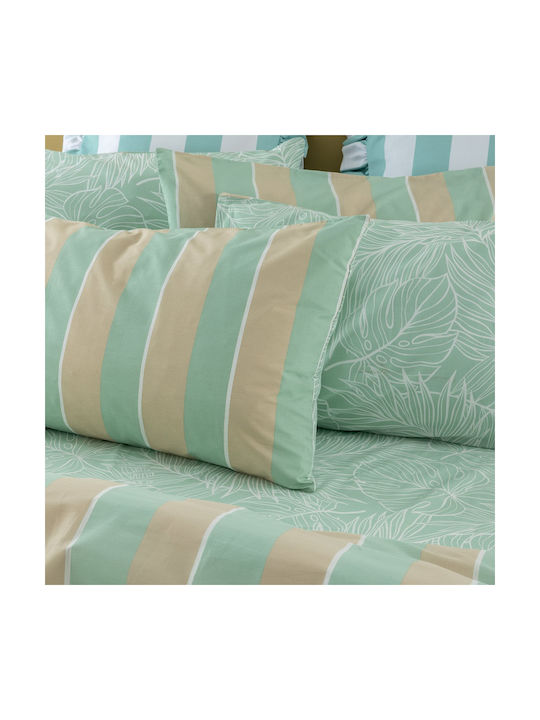 Palamaiki Set Pillowcases with Envelope Cover Green 52x72cm