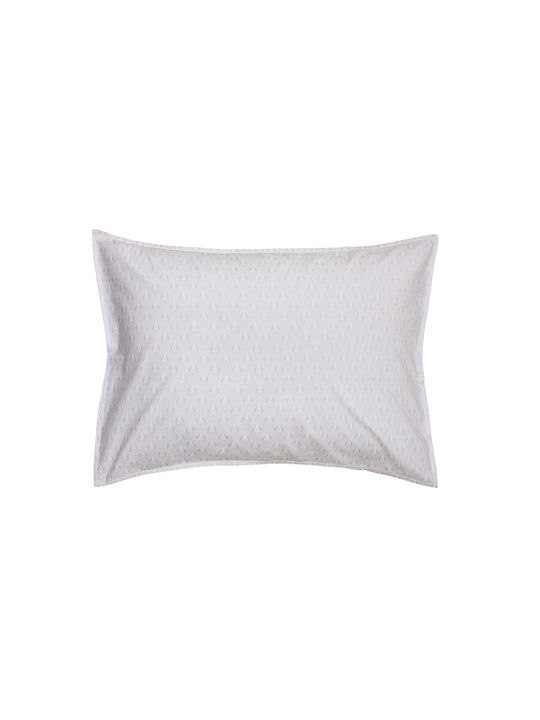 Kentia Nerikomi Σετ Μαξιλαροθήκες Oxford Brown-beige-white 50x70εκ.