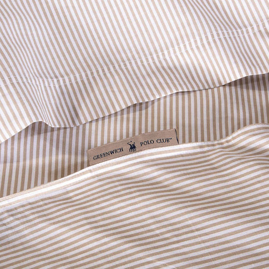 Greenwich Polo Club 2389 Oxford Pillowcase Set Taupe 50x70cm