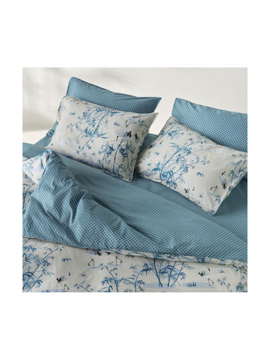 Kentia Shizen Kissenbezüge Oxford Blau 50x70cm