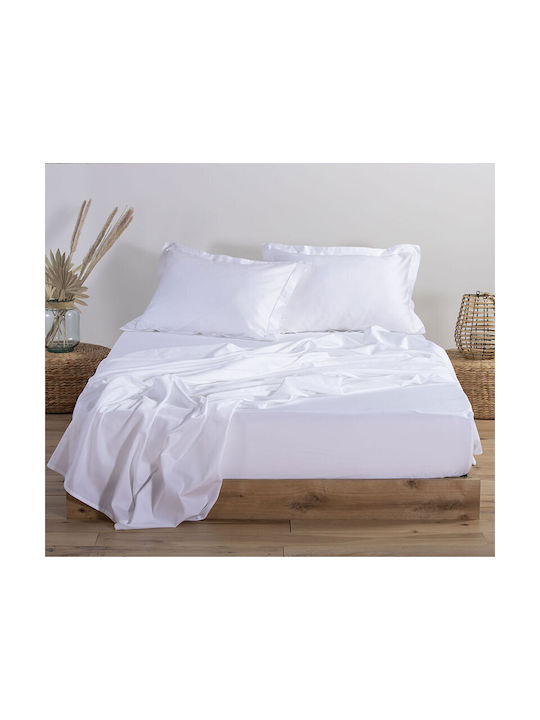 Nef-Nef Homeware Elements Σετ Μαξιλαροθήκες Oxford White 52x72εκ.
