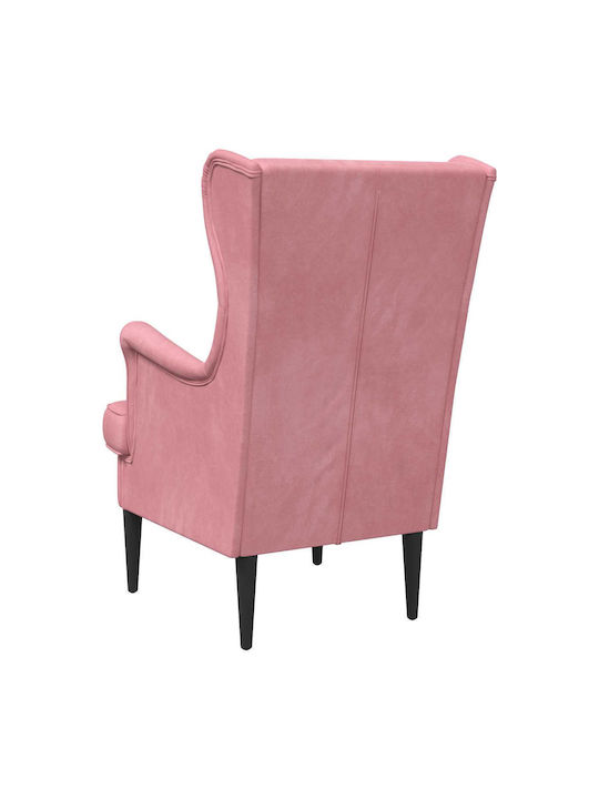 Sessel Samt Rosa 65x79x100cm