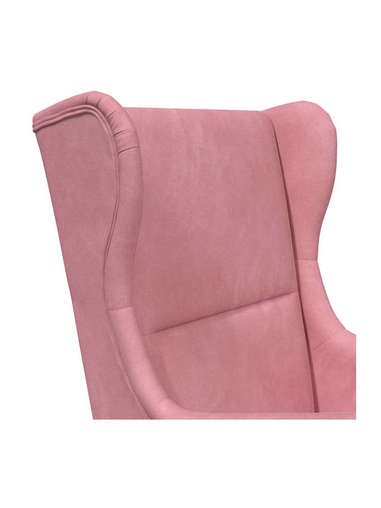 Sessel Samt Rosa 65x79x100cm