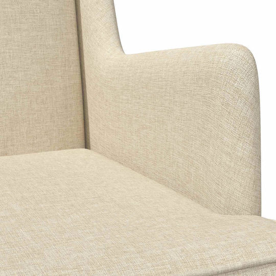 Schaukelnder Sessel 62x80x85cm Beige