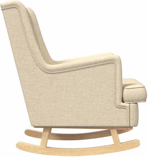 Rocking Armchair Cream 62x80x85cm