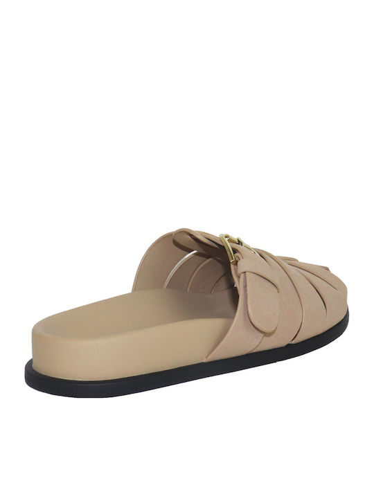 Flache Sandalen Für Damen Beige