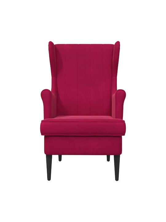 Sessel Samt Rotes 65x79x100cm