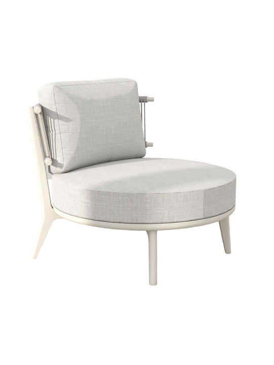 La Luna Armchair Off White 80x87x68cm