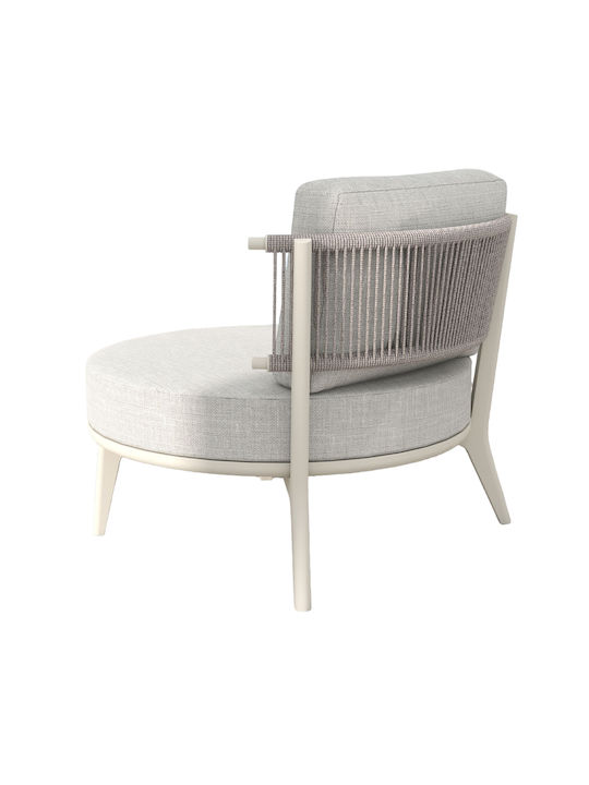 La Luna Armchair Off White 80x87x68cm