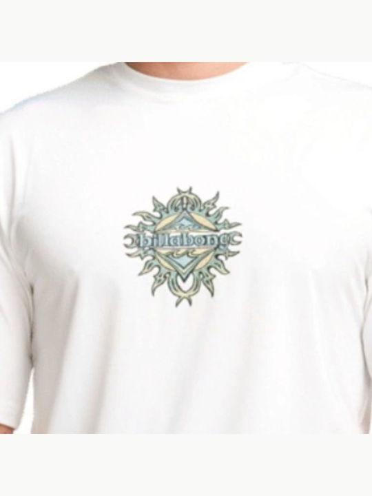 Billabong UPF 50+ Men Short Sleeve Sun Protection Shirt White