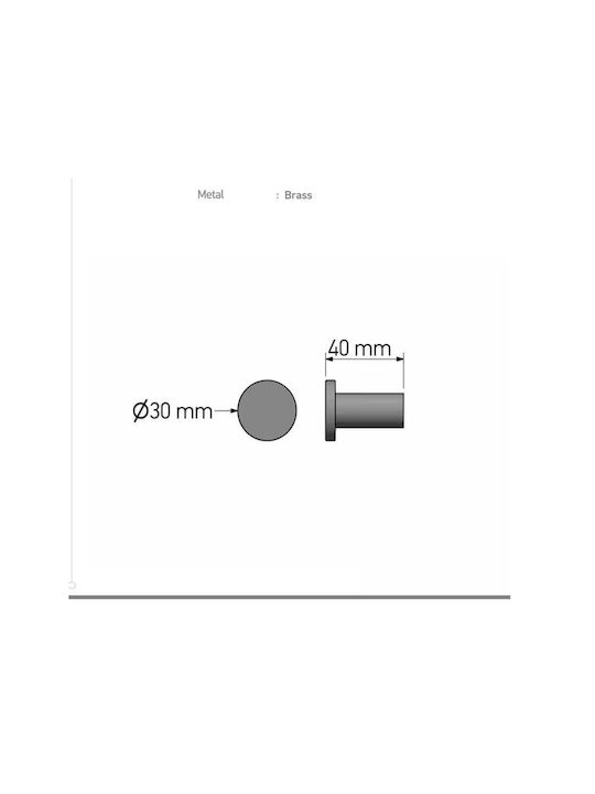 Sanco Gaea Single Bathroom Hook With Screws 3x4cm Red