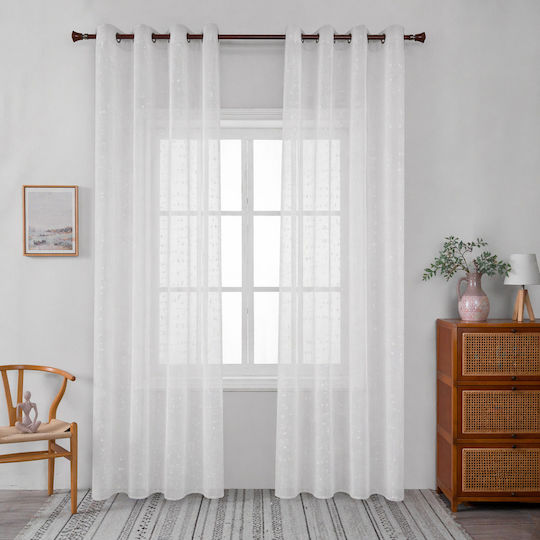 My Home Luxury Vorhang mit Bleistiftfalten Weiß 270x280cm