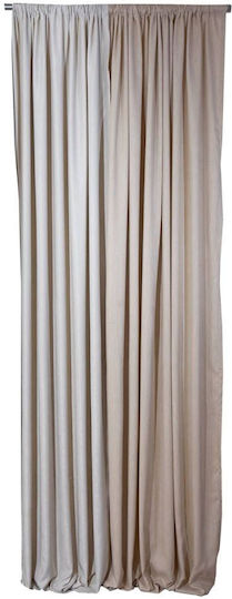 Anna Riska Κουρτίνα με Τρέσα Duplo Κίτρινη 140x270εκ.