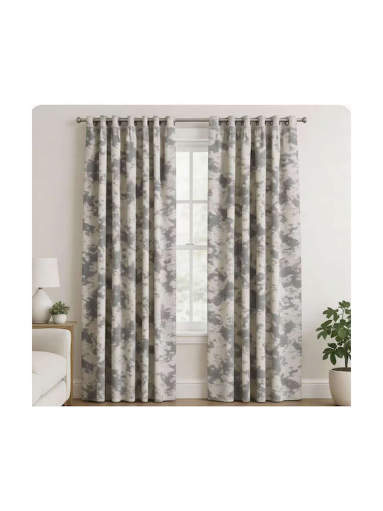 My Home Luxury Curtain with Pencil Pleat Light Gray 280x270cm