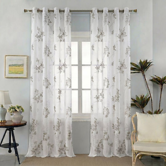My Home Luxury Vorhang mit Bleistiftfalten Gray 280x270cm