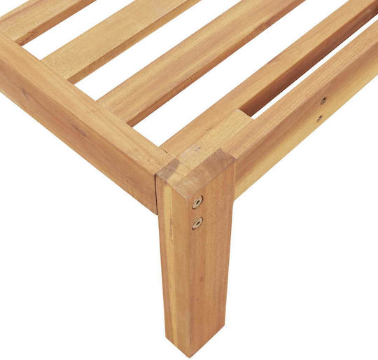 Scaun De Exterior Din Lemn Bej Cu Pernă 133x92x69cm Scaun De Exterior Din Lemn Bej Cu Pernă 133x92x69cm