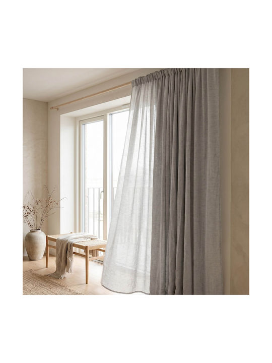 Easy Home Harmonica Curtain 270x140cm Grey Tape