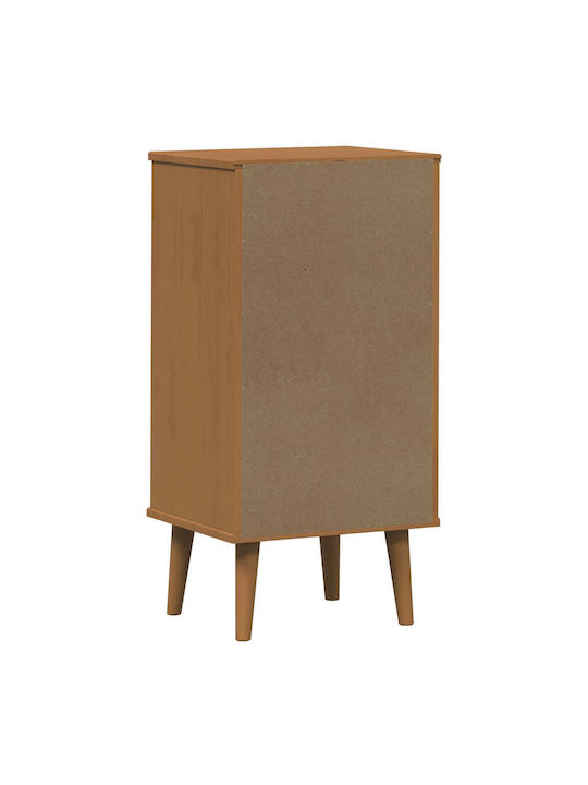 Comodă de Dormitor din Lemn Masiv Molde Caramel 40x35x82cm