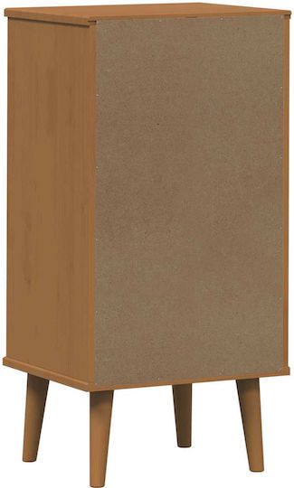 Comodă de Dormitor din Lemn Masiv Molde Caramel 40x35x82cm