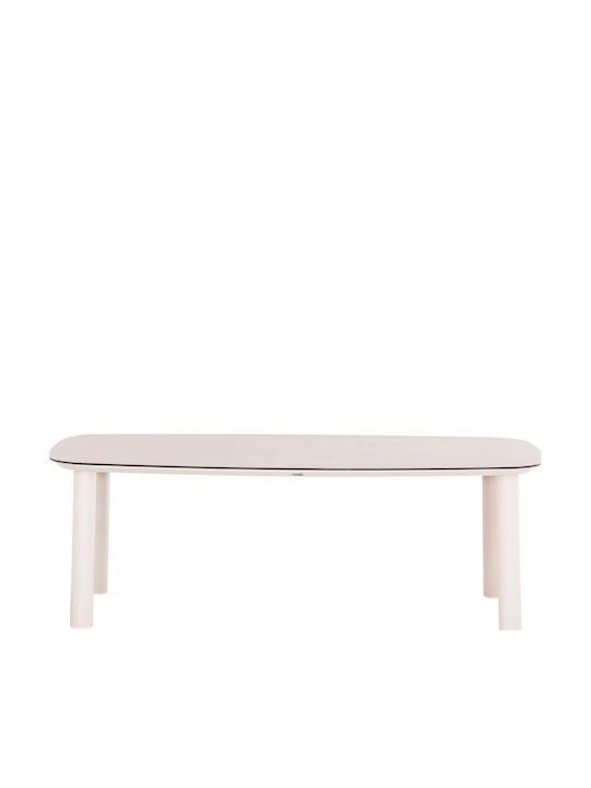 Правоъгълена Трапезария Трапезария Cream 220x100x75бр