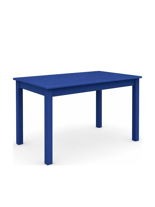 Τραπέζι Ταβέρνας Ξύλινο Μπλε 120x80x75εκ.