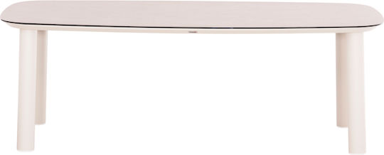 Dosun Table Dining Room with Ceramic Surface Cream 220x100x75cm