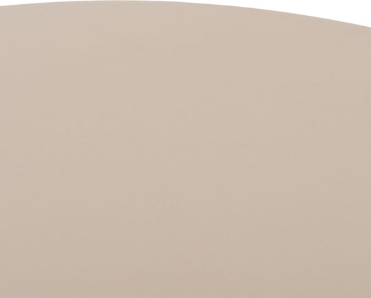 Nayu Masă Rotundă de Dining din Beton Bej 120x120x75cm