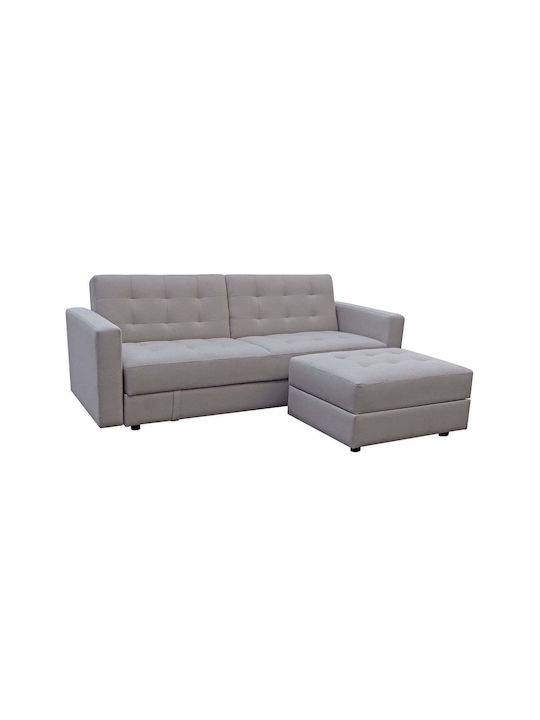 Jackson Ecke Sofa mit Bett mit Umkehrbarer Winkel & Stauraum Beige 193x137x81cm E9579,4